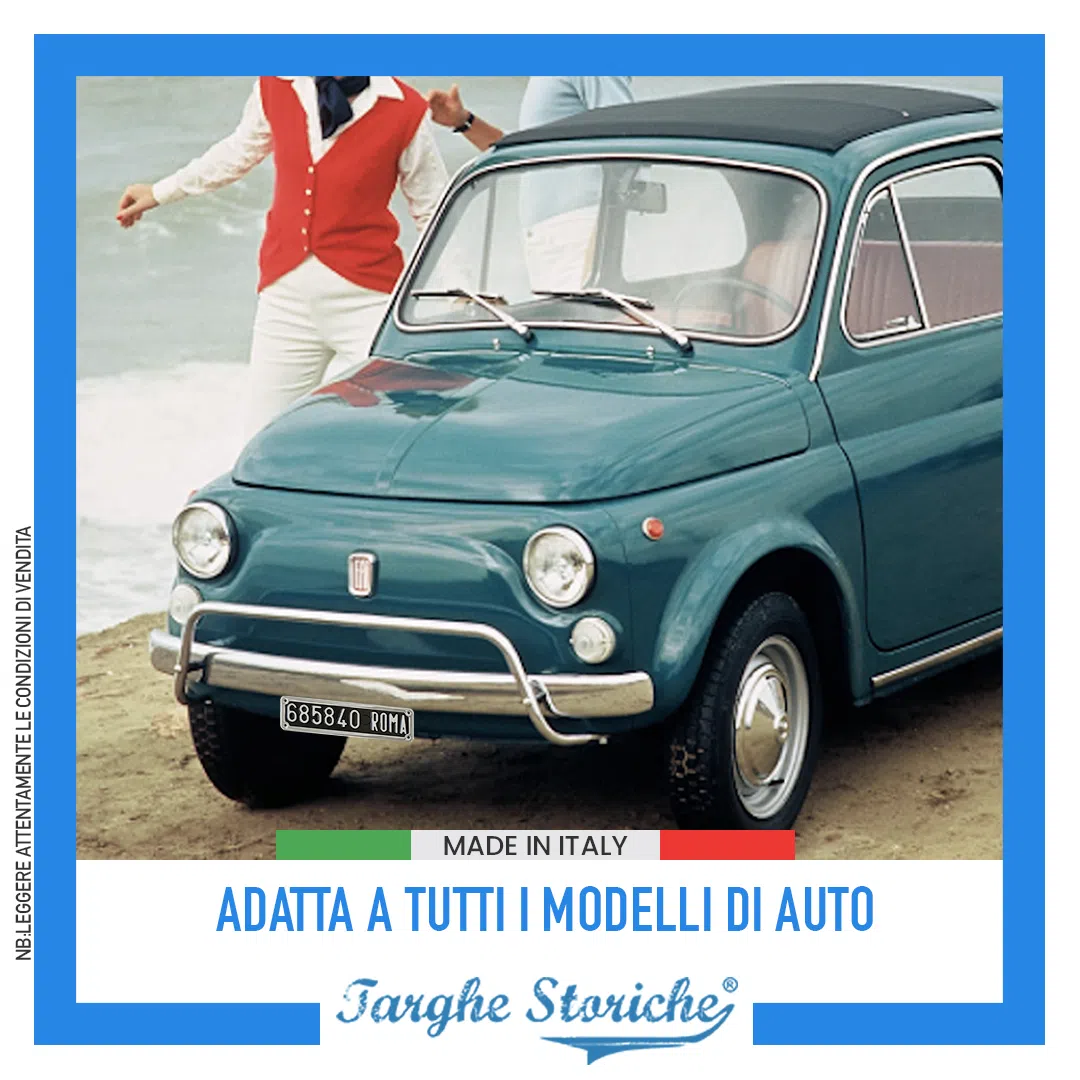 Portatarga acciaio 10