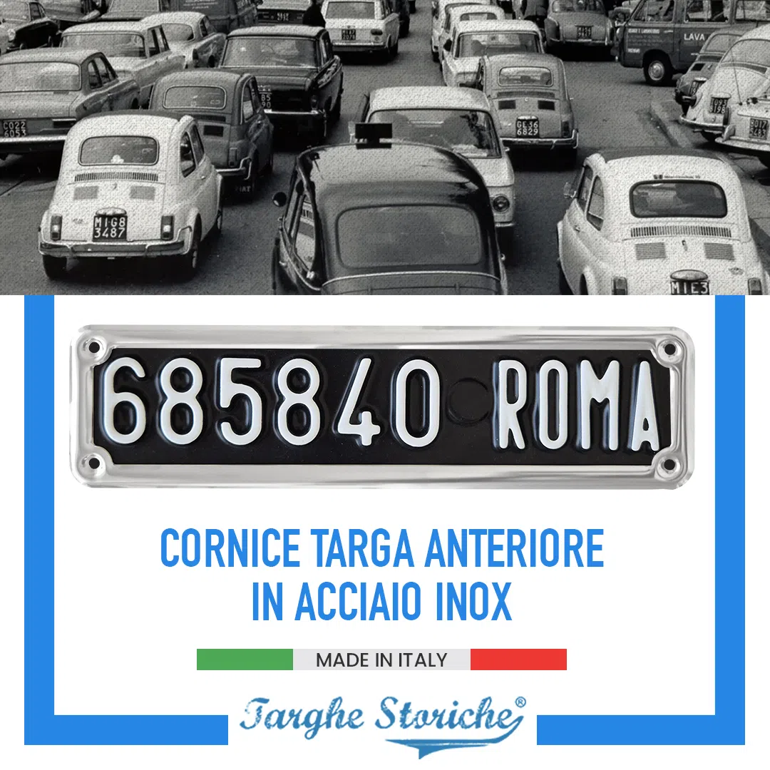 Portatarga acciaio 3