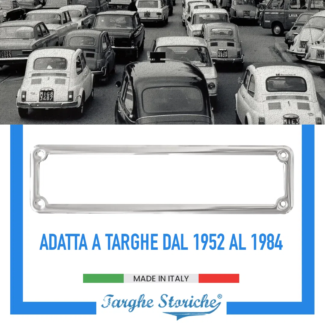 Portatarga acciaio 4