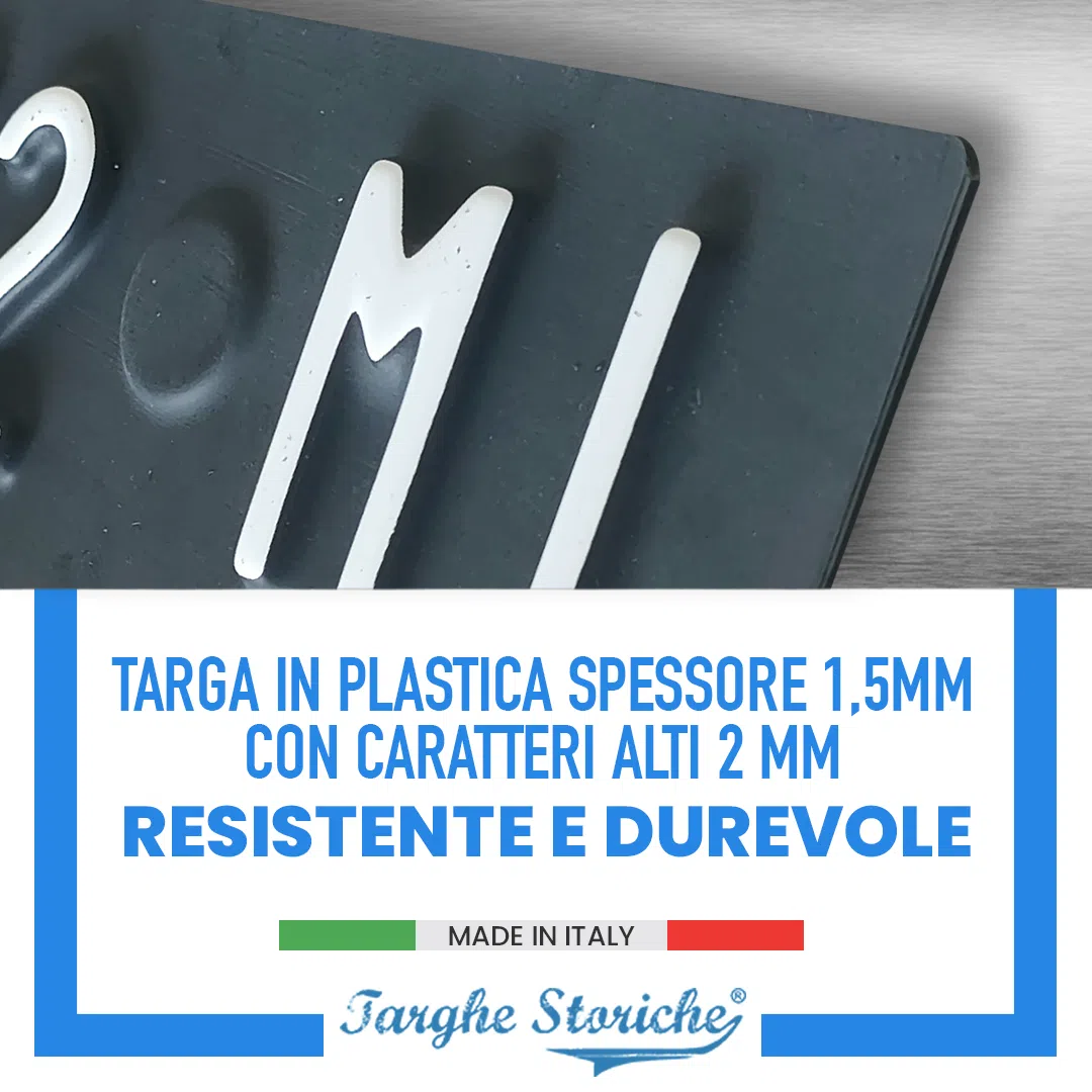 targhe anteriori antichizzata plastica 63-84 3