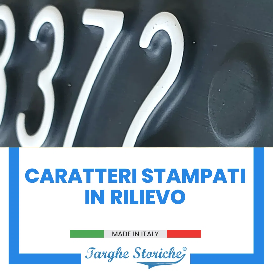 targhe anteriori antichizzata plastica 63-84 4