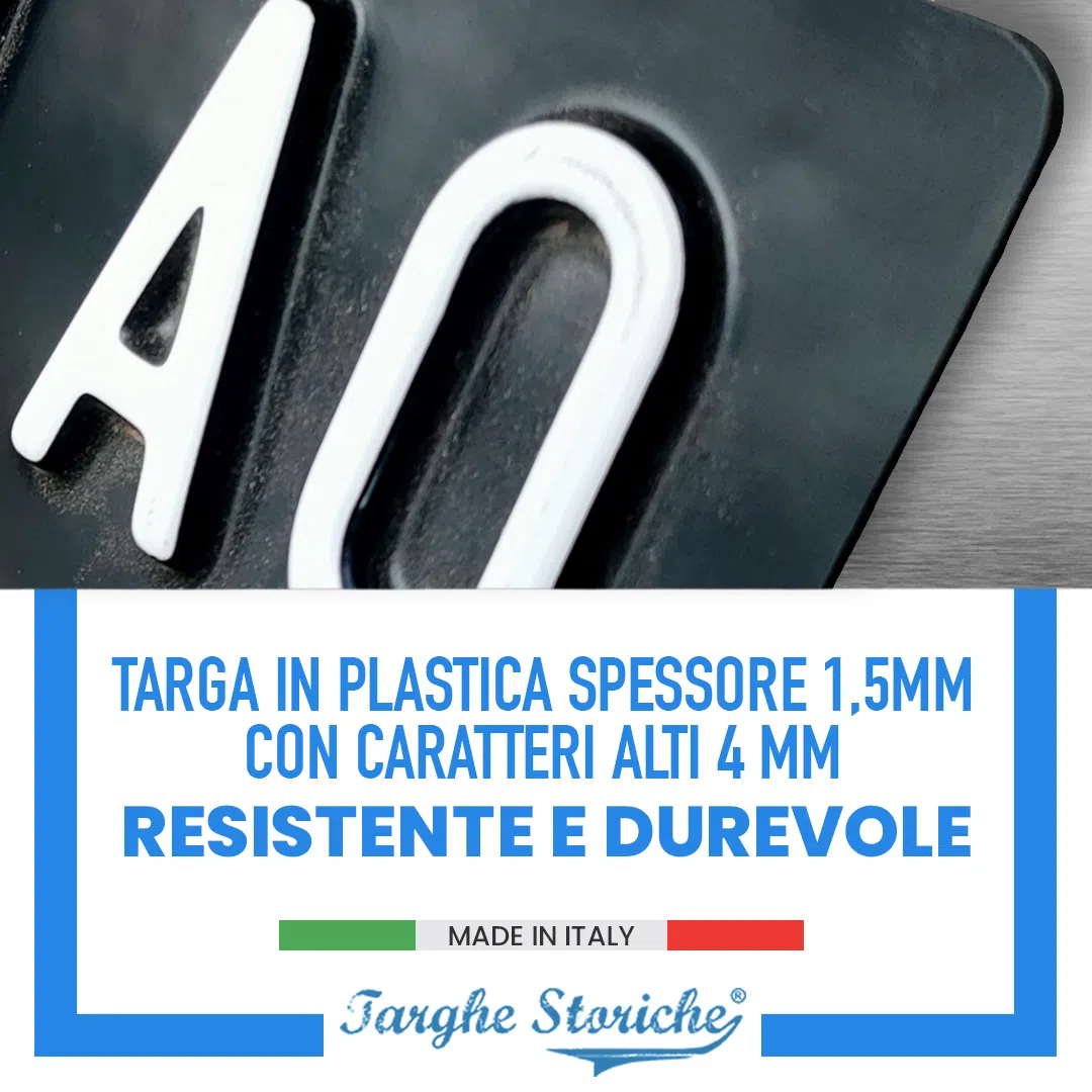 targhe anteriori plastica 4