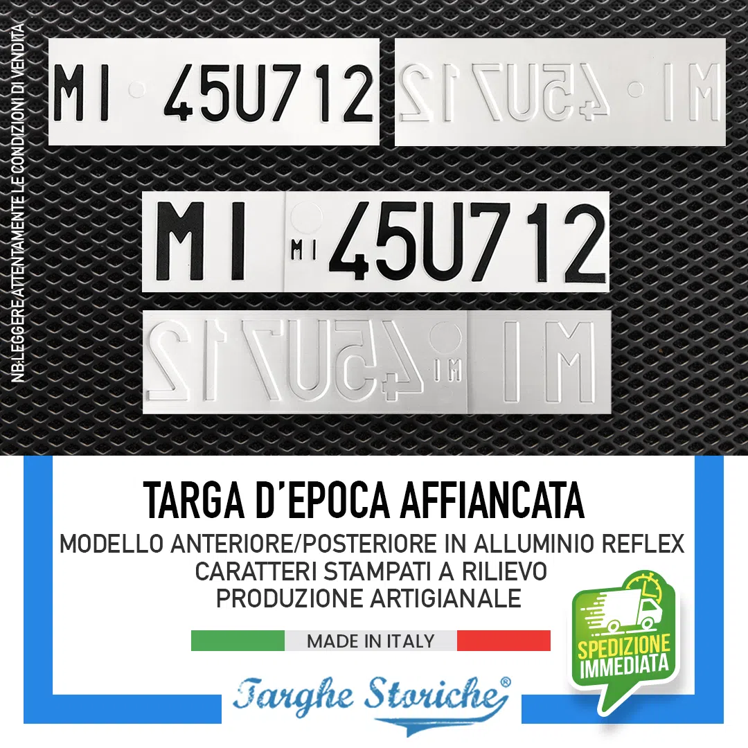 targhe auto affiancata doppia 1