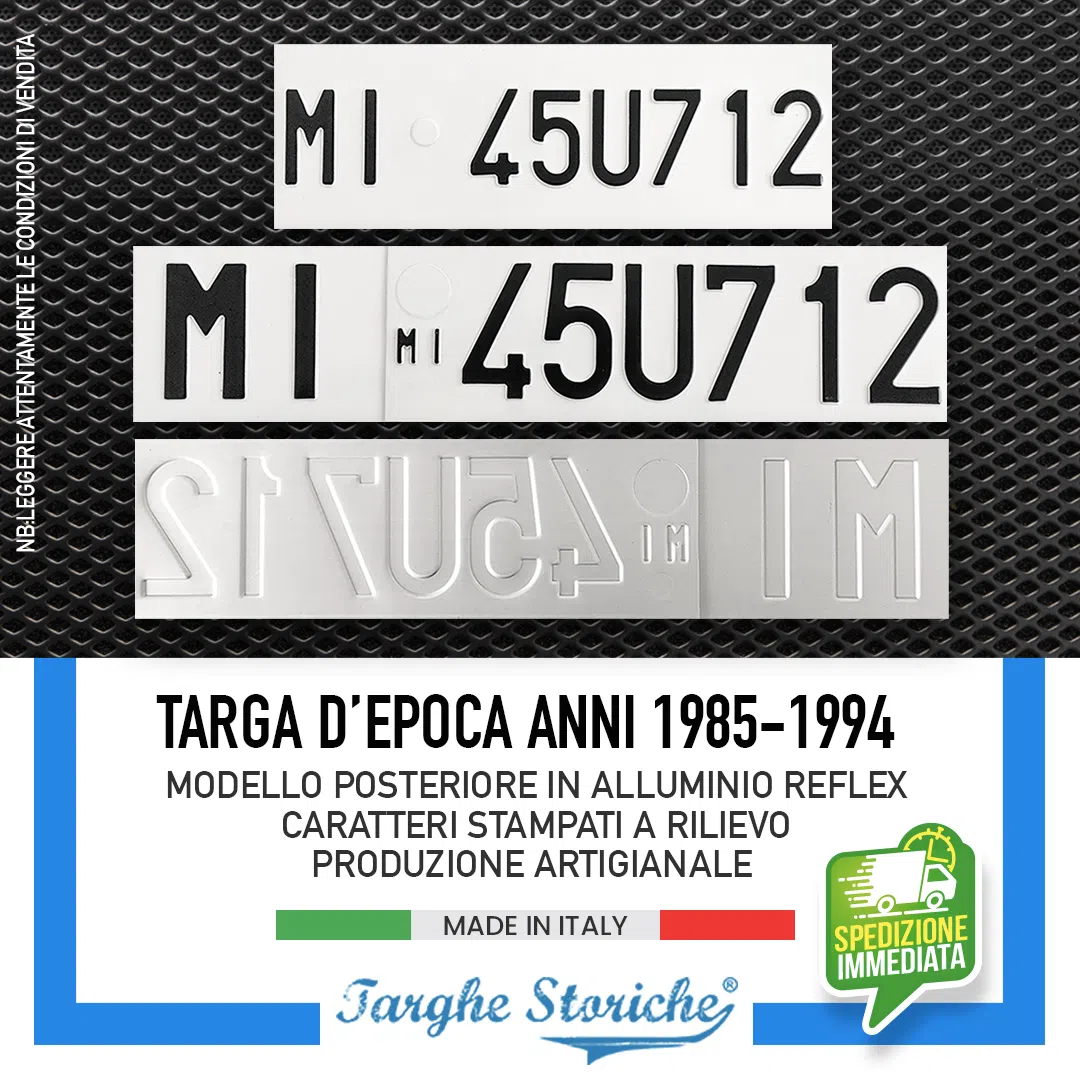 targhe auto posteriore 85-94 1
